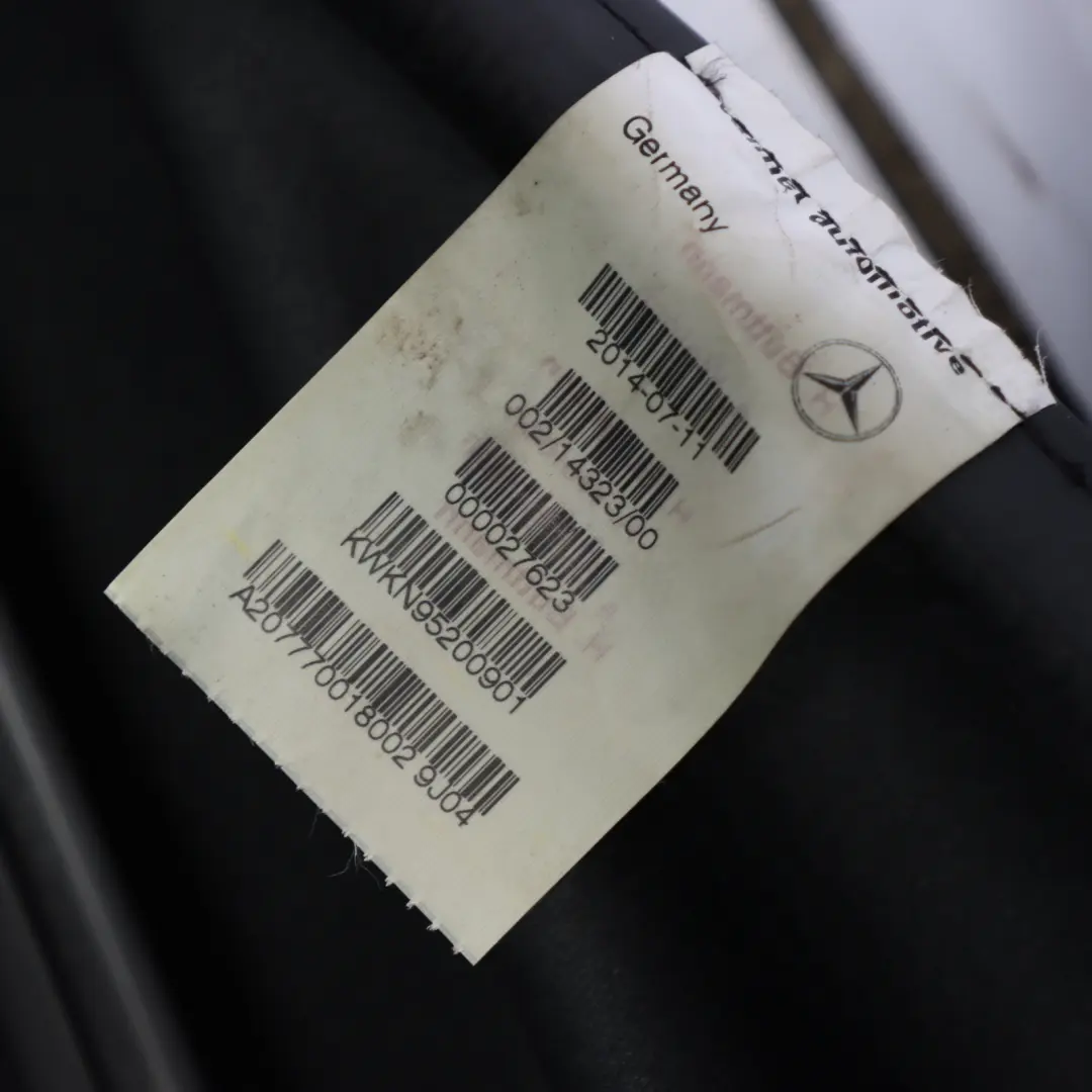 Soft Top Folding Roof Interior Headlining Trim Cover to Mercedes Cabrio A207 with Part number A2077700400 Mercedes Cabrio A207 Soft Top Folding Roof Interior Headlining Trim Cover - SKU A2077700400 - Part number A2077700400