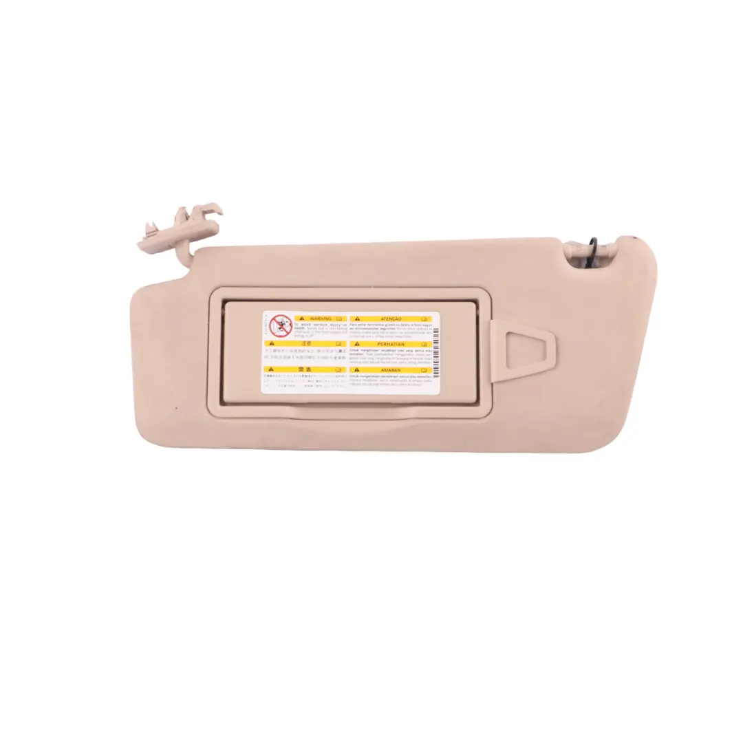 W207 Cabrio A207 Sun Visor Cover Beige Left N/S to Mercedes with Part number A2078100710 Mercedes W207 Cabrio A207 Sun Visor Cover Beige Left N/S - SKU A2078100710-1 - Part number A2078100710