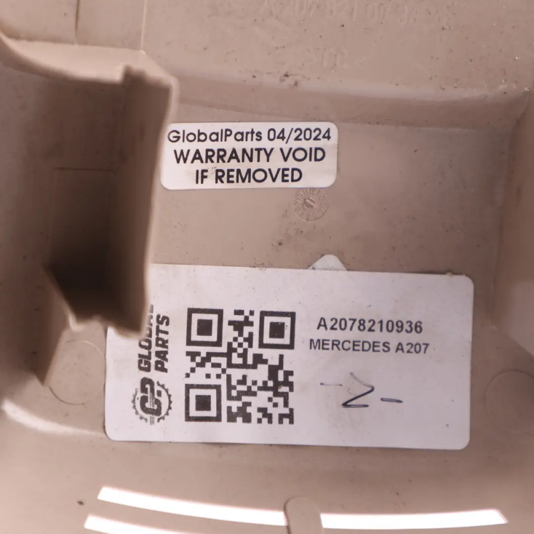 Rain Light Sensor Camera Cover Trim Beige to Mercedes A207 Convertible with Part number A2078210936 Mercedes A207 Convertible Rain Light Sensor Camera Cover Trim Beige - SKU A2078210936 - Part number A2078210936