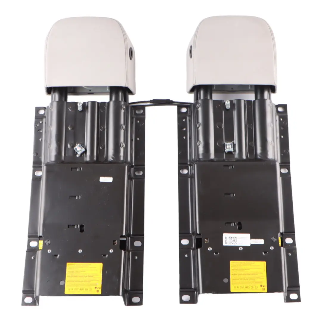 Headrest Mercedes W207 Cabrio A207 Head Rest Roll Over Bar Assembly to Rear with Part number A2078600532 Rear Headrest Mercedes W207 Cabrio A207 Head Rest Roll Over Bar Assembly - SKU A2078600532-2 - Part number A2078600532