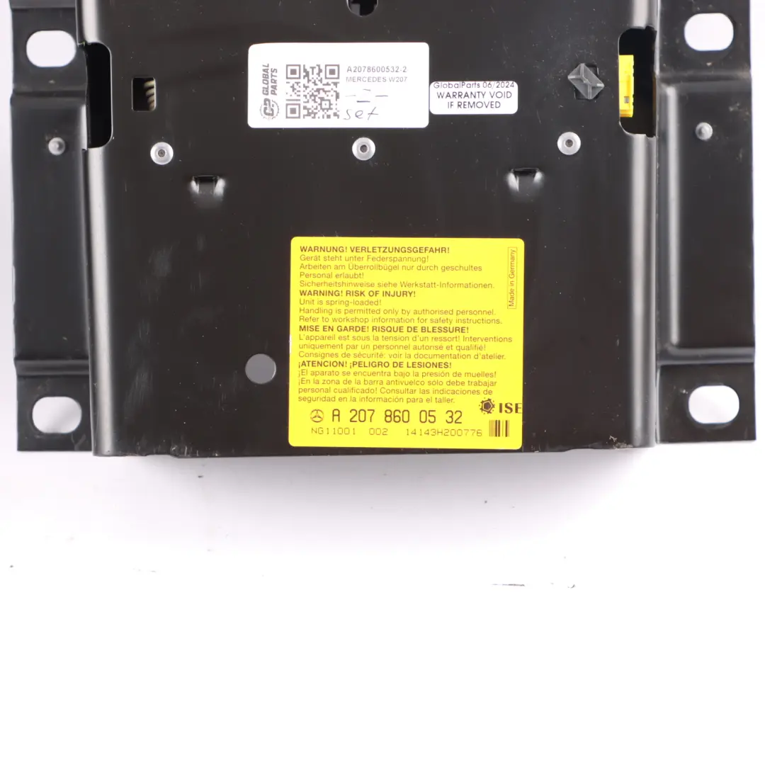 Rear Headrest Mercedes W207 Cabrio A207 Head Rest Roll Over Bar Assembly - SKU A2078600532-2 - Part number A2078600532