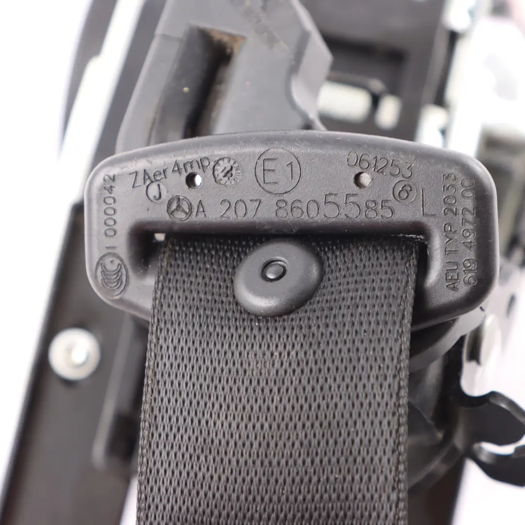 W207 Passenger Seat Belt Front Left N/S Safety Seatbelt to Mercedes with Part number A2078605585 Mercedes W207 Passenger Seat Belt Front Left N/S Safety Seatbelt - SKU A2078605585 - Part number A2078605585