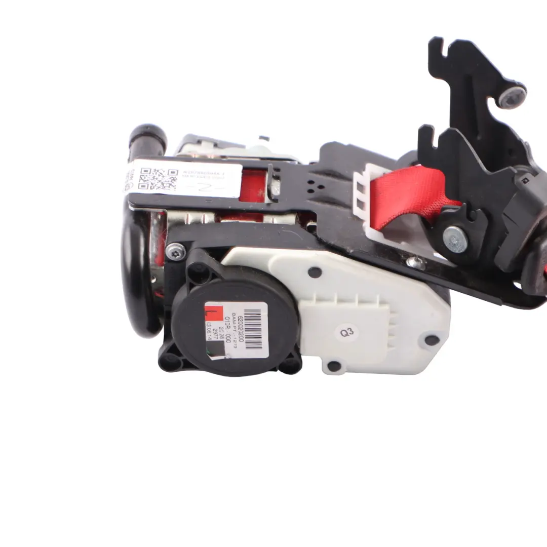 Mercedes W207 Seat Belt Black Red Front Left N/S - SKU A2078605985-1 - Part number A2078605985