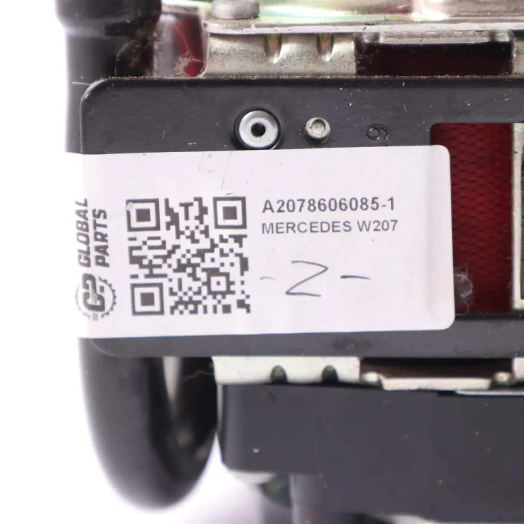 Mercedes W207 Seat Belt Black Red Front Right O/S - SKU A2078606085-1 - Part number A2078606085
