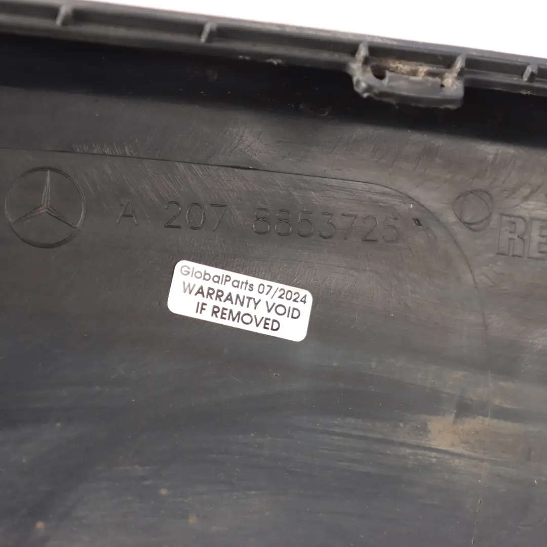 Mercedes W207 AMG Rear Bumper Lower Diffuser Trim Panel Cover - SKU A2078853725 - Part number A2078853725