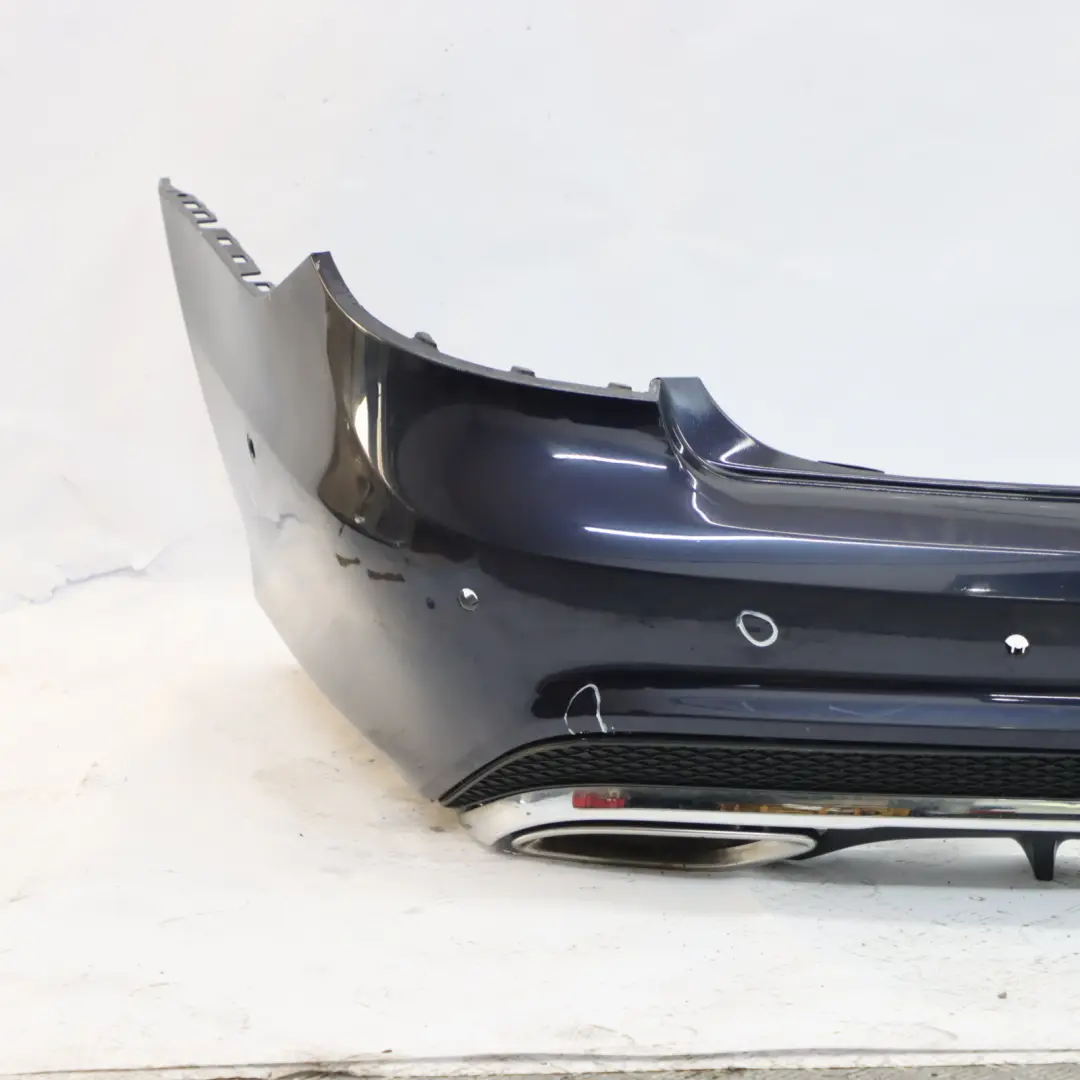 Mercedes W207 Rear Bumper Trim Panel Covering AMG Cavansite Blue - 890 - SKU A2078858125-CVB - Part number A2078858125