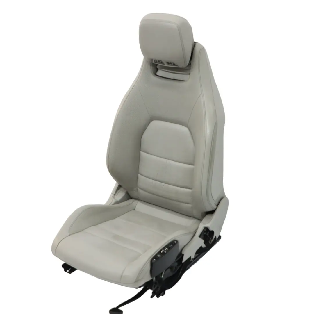  Asiento Delantero Mercedes C204 C207 A207 Derecho Cuero Gris Calefaccionado - SKU A2079101005-6 - Número de pieza A2079101005
