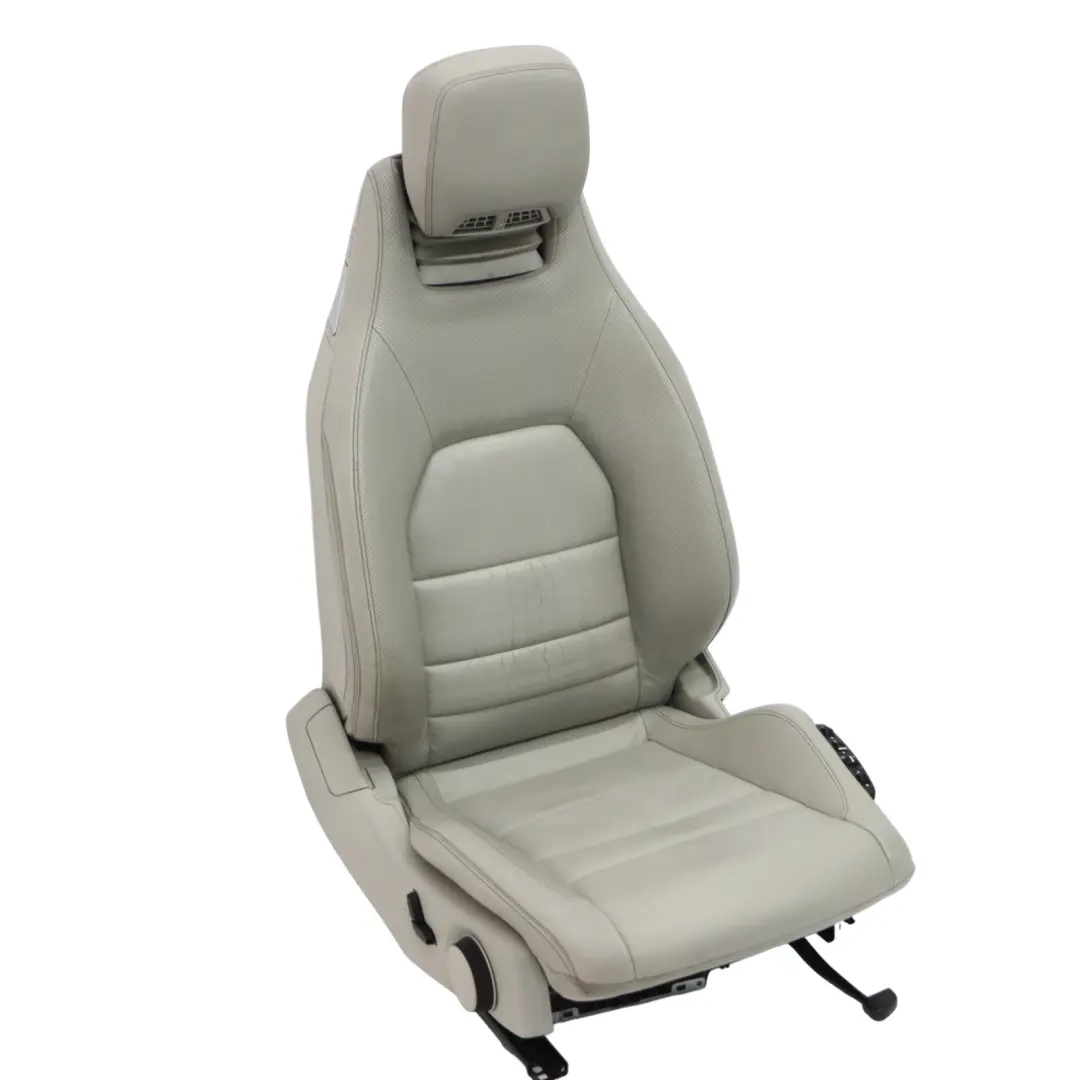  Asiento Delantero Mercedes C204 C207 A207 Derecho Cuero Gris Calefaccionado - SKU A2079101005-6 - Número de pieza A2079101005