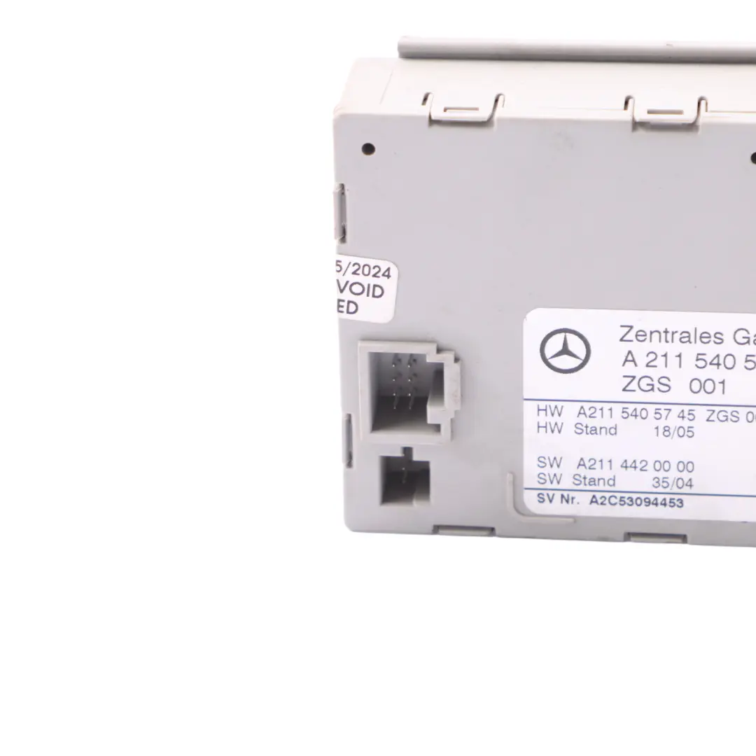 Mercedes W211 Central Gateway Module Control Unit - SKU A2115405645-1 - Part number A2115405645