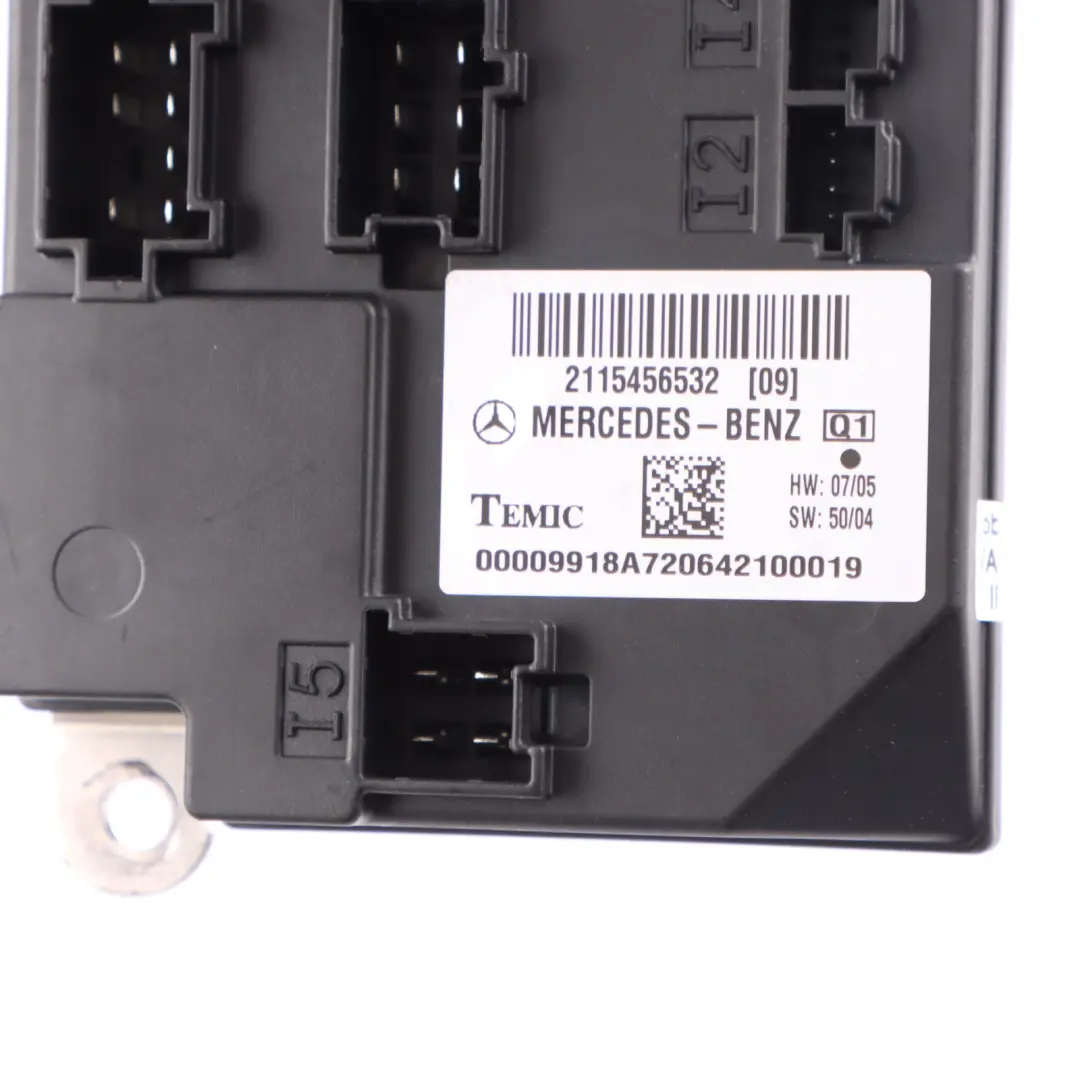 Módulo SAM Mercedes W211 C219 Control Confort Corporal Delantero ECU para con número de pieza A2115456532 Módulo SAM Mercedes W211 C219 Control Confort Corporal Delantero ECU - SKU A2115456532 - Número de pieza A2115456532