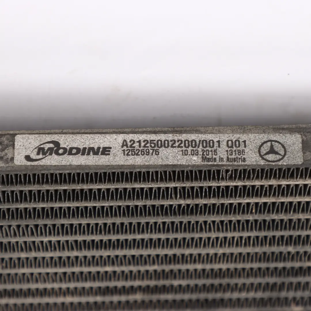 Gearbox Cooler Oil Transmission Cooling Radiator to Mercedes W212 with Part number A2125002200 Mercedes W212 Gearbox Cooler Oil Transmission Cooling Radiator - SKU A2125002200 - Part number A2125002200