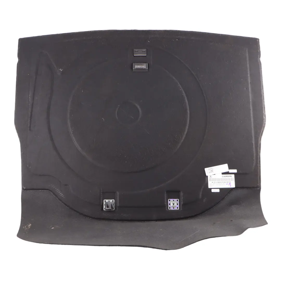 Boot Trunk Floor Saloon Liner Trim Carpet Well Cover to Mercedes W212 with Part number A2126800142 Mercedes W212 Boot Trunk Floor Saloon Liner Trim Carpet Well Cover - SKU A2126800142-1 - Part number A2126800142