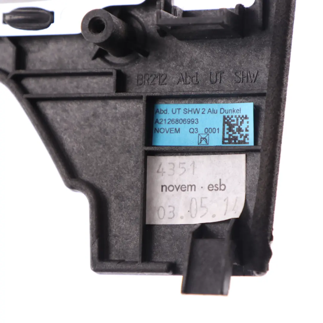Mercedes W212 Centre Console Switch Trim Frame Cover Panel Aluminium - SKU A2126806993 - Part number A2126806993