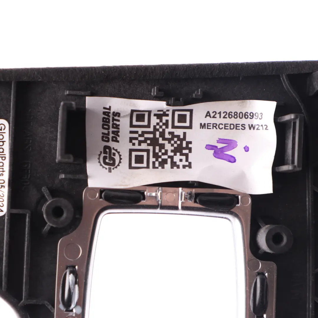 Mercedes W212 Garniture Cadre Commutateur Console Centrale Aluminium - SKU A2126806993 - Numéro de pièce A2126806993