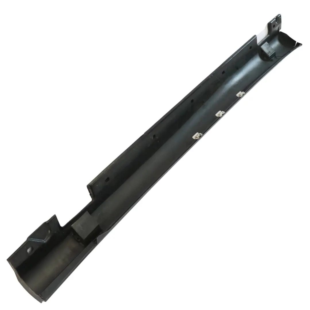 Mercedes W212 Side Skirt Door Sill AMG Right O/S Obsidian Black Metallic - 775 - SKU A2126981554-OB1 - Part number A2126981554