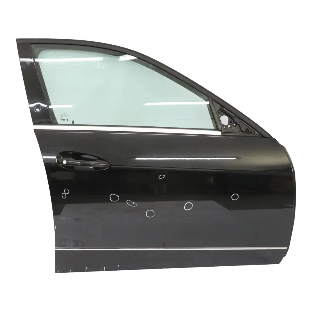 Mercedes W212 Porta Anteriore Destra Pannello di Copertura Obsidian Black - 197 - SKU A2127200205-OB2 - Numero di parte A2127200205