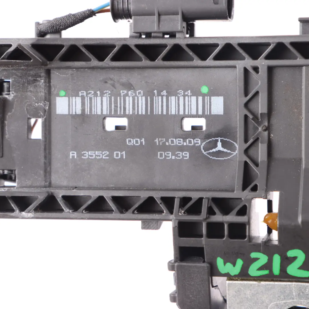 Door Handle Base Rear Left N/S Bracket Bearing to Mercedes W212 with Part number A2127601434 Mercedes W212 Door Handle Base Rear Left N/S Bracket Bearing - SKU A2127601434 - Part number A2127601434