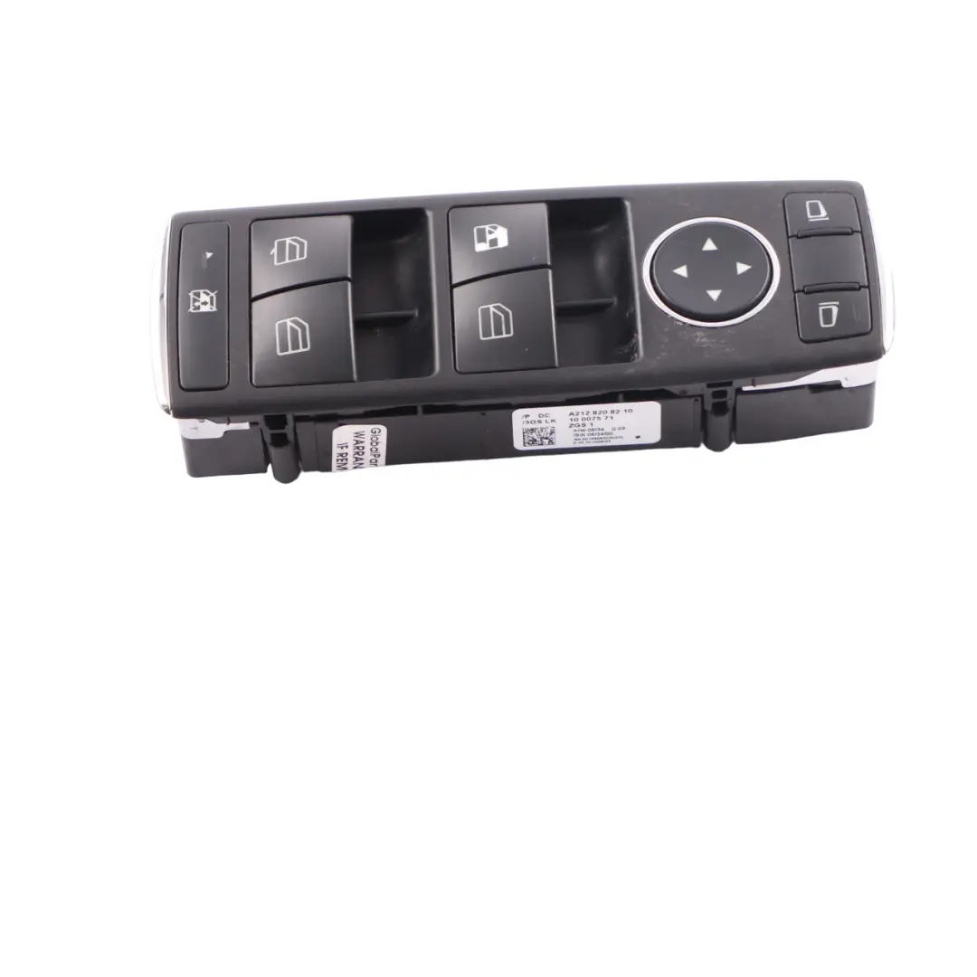  Interruptor Elevalunas Mercedes W204 W212 Panel Lado Conductor - SKU A2128208210-1 - Número de pieza A2128208210
