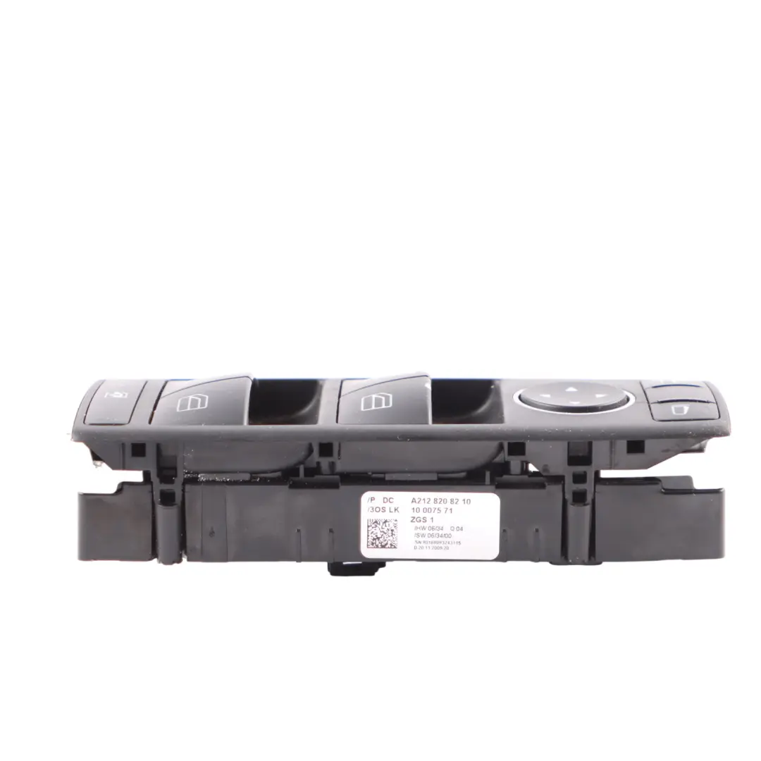 Mercedes W204 W212 Interrupteur lève-vitre Commande rétroviseur côté conducteur - SKU A2128208210 - Numéro de pièce A2128208210