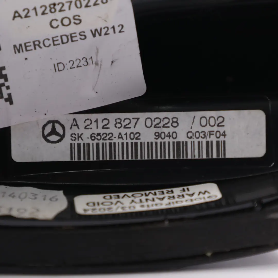 Antena Dachowa Dach Rekin Płetwa Czarny do Mercedes S212 o numerze A2128270228 Mercedes S212 Antena Dachowa Dach Rekin Płetwa Czarny - SKU A2128270228-COS - Numer Części A2128270228