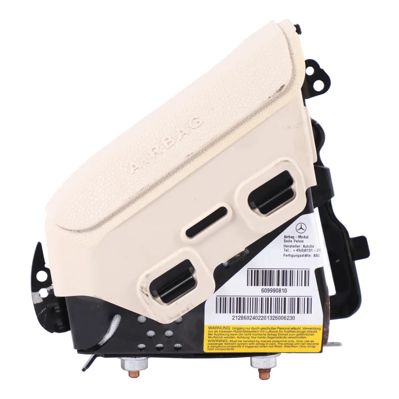 Mercedes W212 Modulo aria sedile anteriore destro unità di sicurezza A2128602402