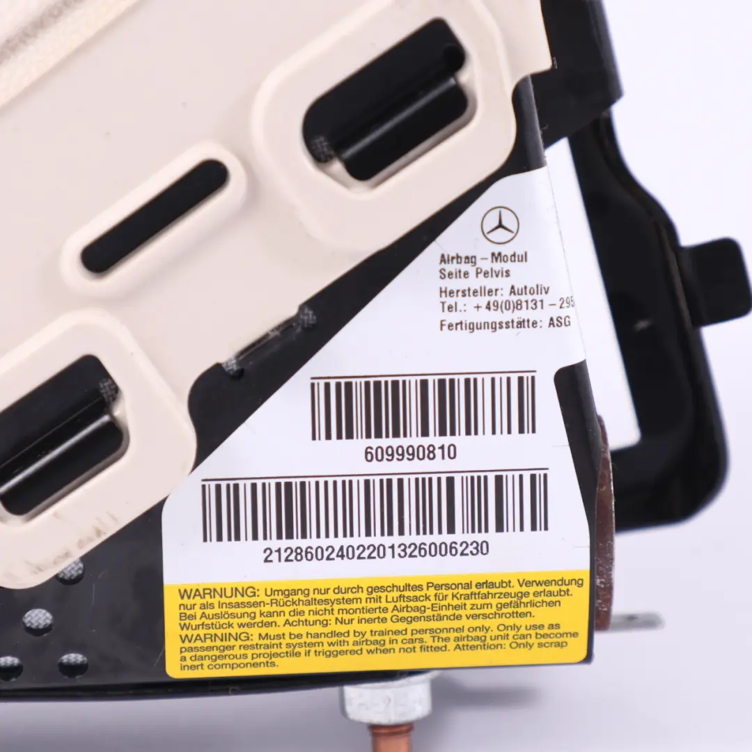 Mercedes W212 Modulo aria sedile anteriore destro unità di sicurezza - SKU A2128602402-1 - Numero di parte A2128602402