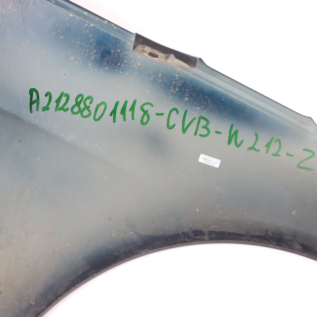 Side Wing Panel Front Left N/S Fender Cover Cavansite Blue - 890 to Mercedes W212 with Part number A2128801118 Mercedes W212 Side Wing Panel Front Left N/S Fender Cover Cavansite Blue - 890 - SKU A2128801118-CVB - Part number A2128801118