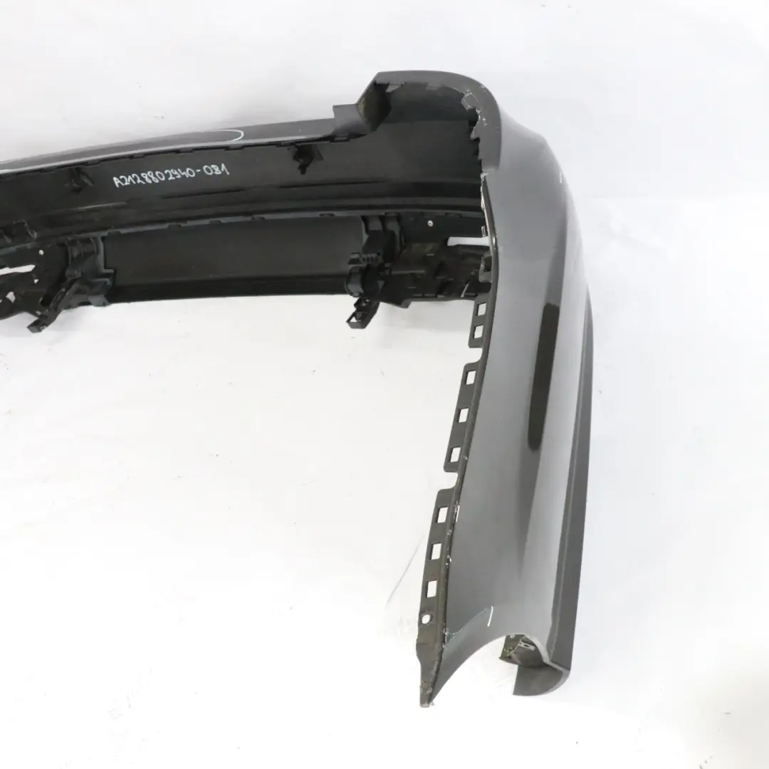 Bumper AMG Saloon Trim Panel Cover Obsidian Black - 197 to Mercedes W212 Rear with Part number A2128802940 Mercedes W212 Rear Bumper AMG Saloon Trim Panel Cover Obsidian Black - 197 - SKU A2128802940-OB1 - Part number A2128802940