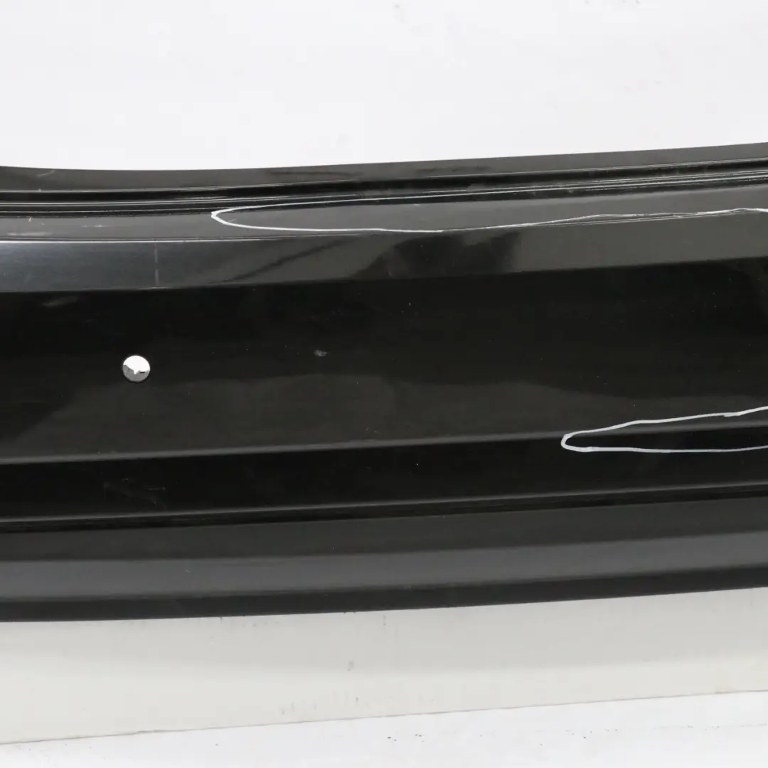 Bumper AMG Saloon Trim Panel Cover Obsidian Black - 197 to Mercedes W212 Rear with Part number A2128802940 Mercedes W212 Rear Bumper AMG Saloon Trim Panel Cover Obsidian Black - 197 - SKU A2128802940-OB1 - Part number A2128802940