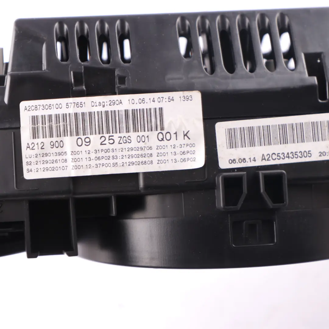 Mercedes W207 W212 Instrument Cluster Speedo Clocks Diesel Automatic - SKU A2129000925 - Part number A2129000925