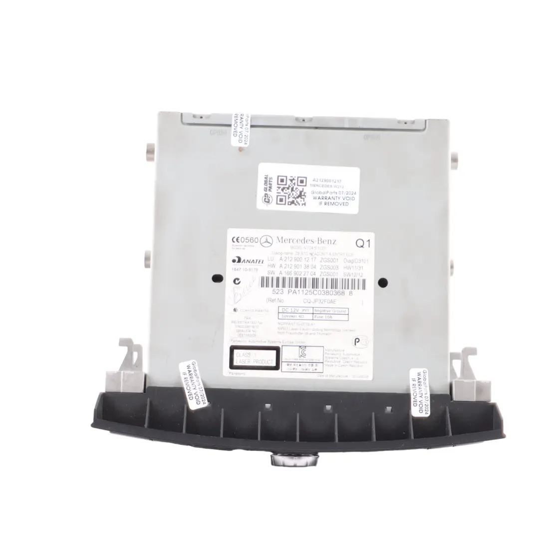 Head Unit Audio Player Radio Sat Nav Module to Mercedes W212 with Part number A2129001217 Mercedes W212 Head Unit Audio Player Radio Sat Nav Module - SKU A2129001217 - Part number A2129001217