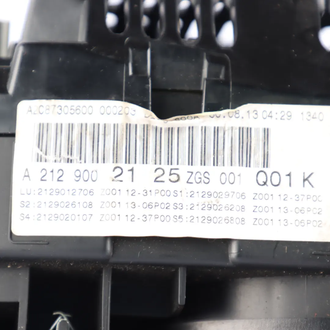 Instrument Cluster Mercedes W212 E63 AMG Petrol M157 Speedometer Automatic to with Part number A2129002125 Instrument Cluster Mercedes W212 E63 AMG Petrol M157 Speedometer Automatic - SKU rhd-A2129002125 - Part number A2129002125