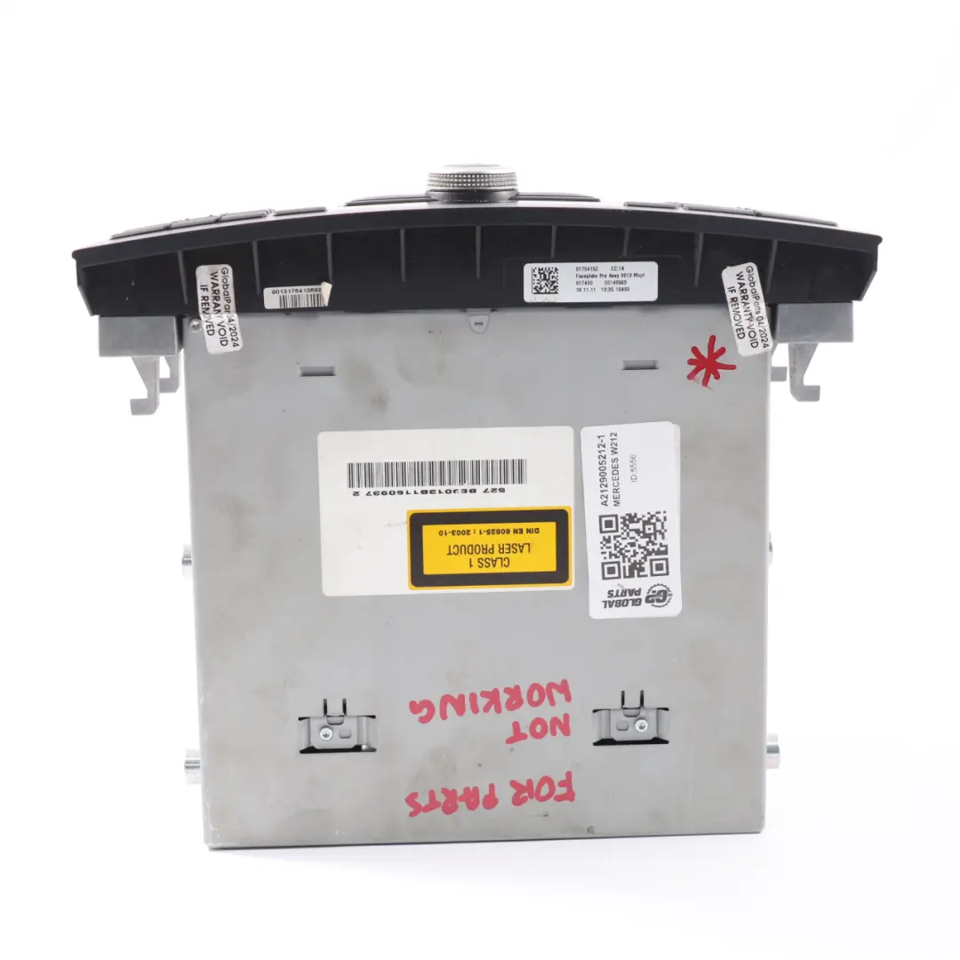 Unità principale Mercedes W212 Radio Navi CD Player Per parti non funzionanti per con numero di parte A2129005212 Unità principale Mercedes W212 Radio Navi CD Player Per parti non funzionanti - SKU A2129005212-1 - Numero di parte A2129005212