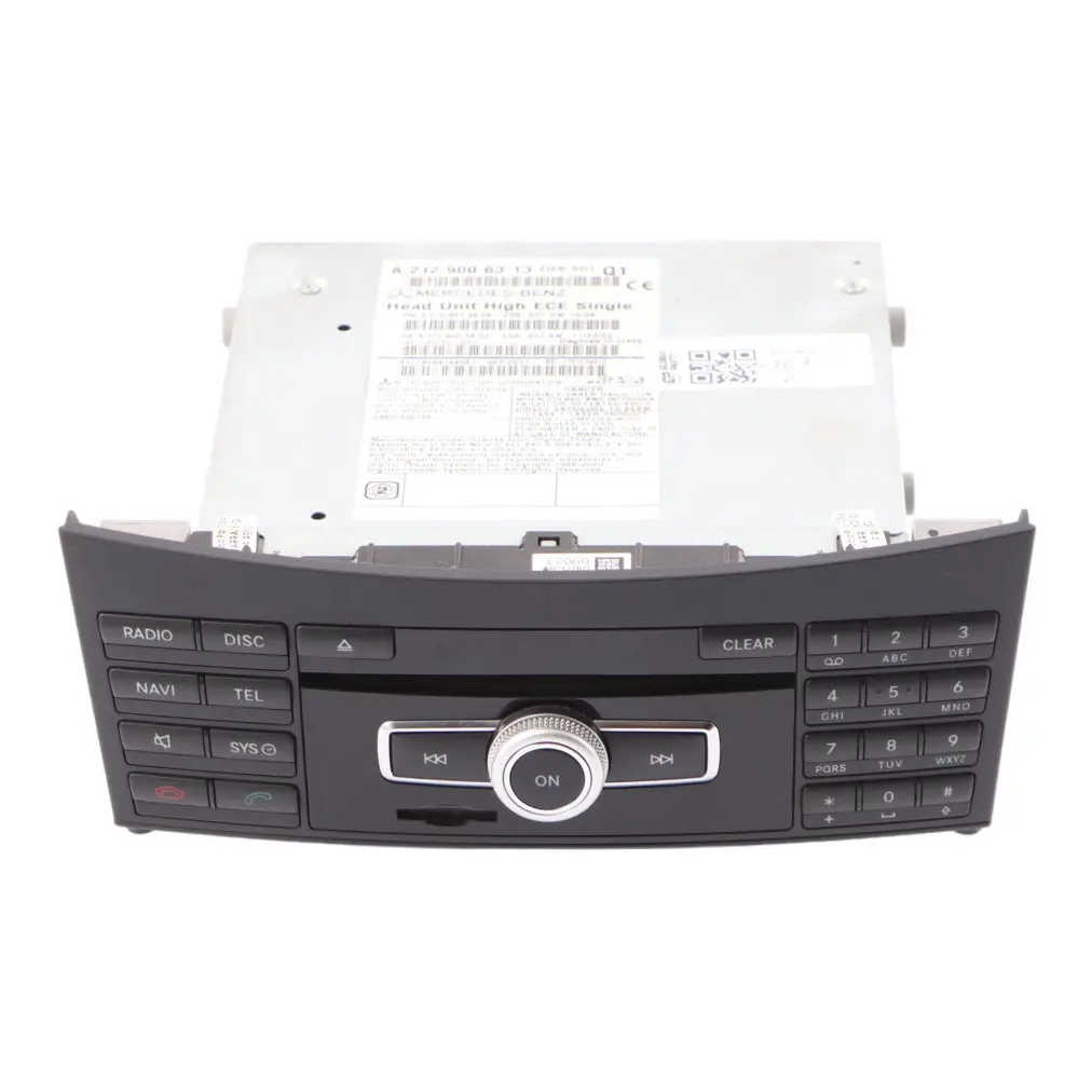 Radio Head Unit Mercedes W207 W212 COMAND Navi CD Player Navigation  - SKU A2129006313 - Part number A2129006313