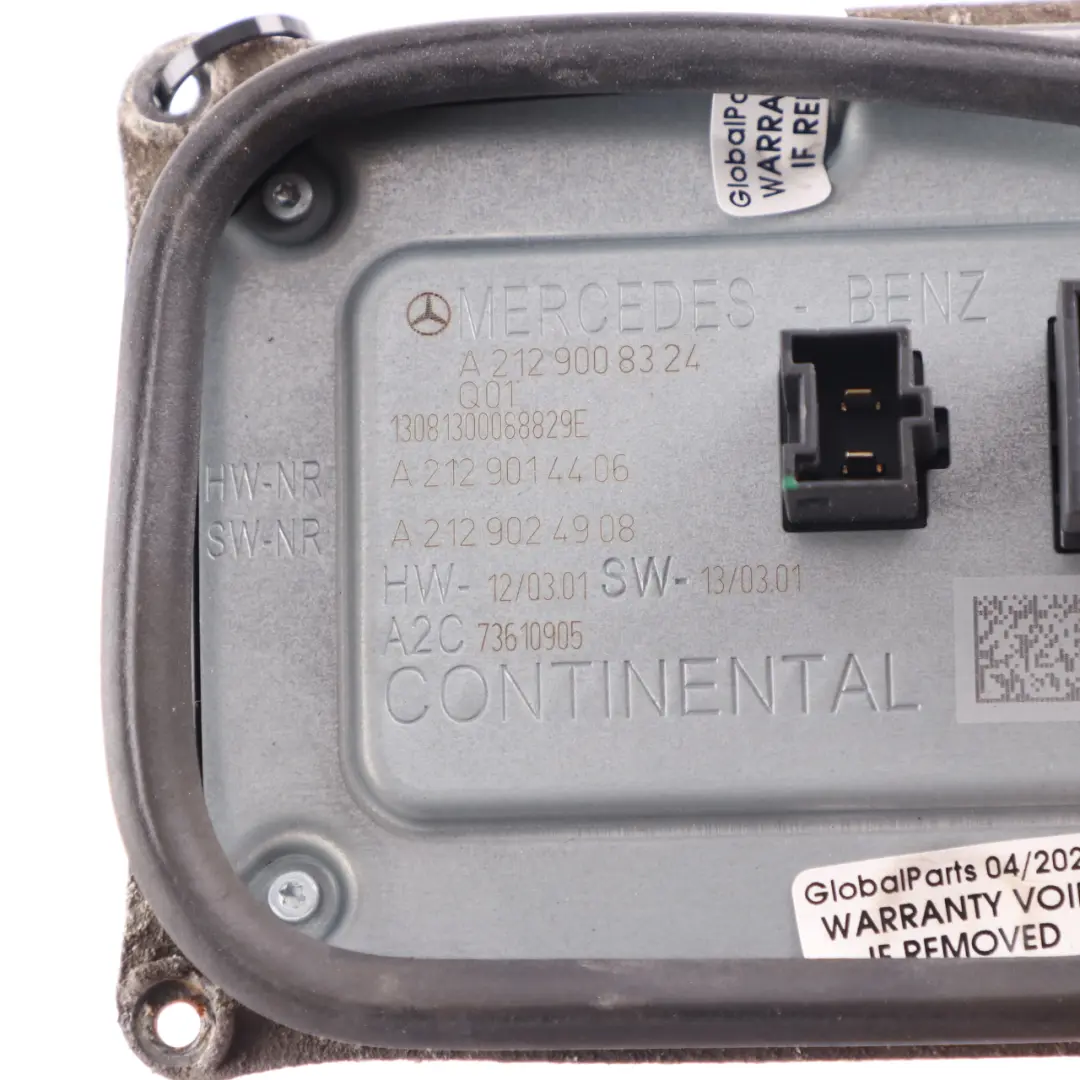 Mercedes W212 Control Unit Headlight Adjustment Luminance Regulation - SKU A2129008324 - Part number A2129008324