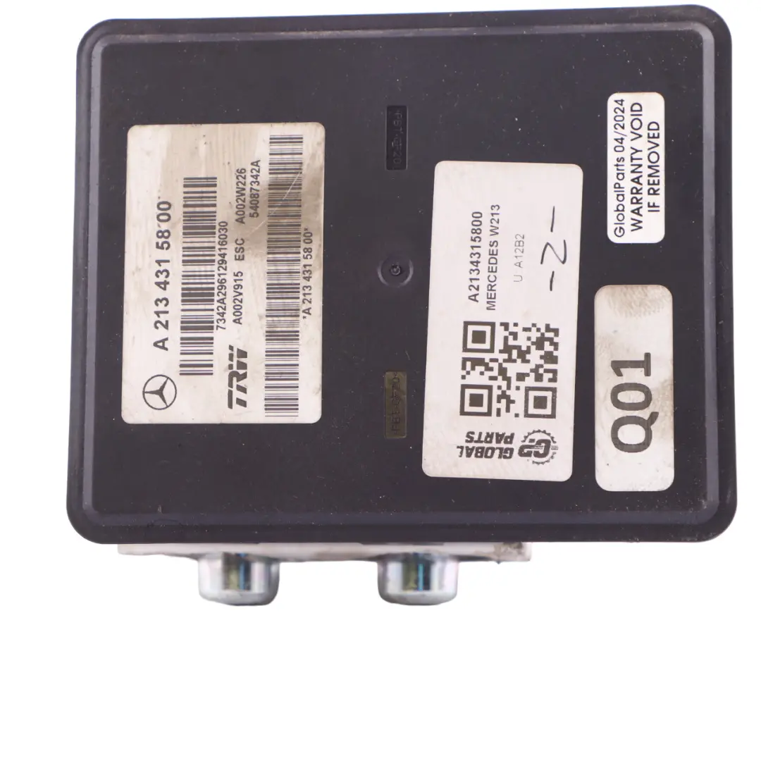 Mercedes W213 ABS Unit Hydro Brake Pump Control Module - SKU A2134315800 - Part number A2134315800
