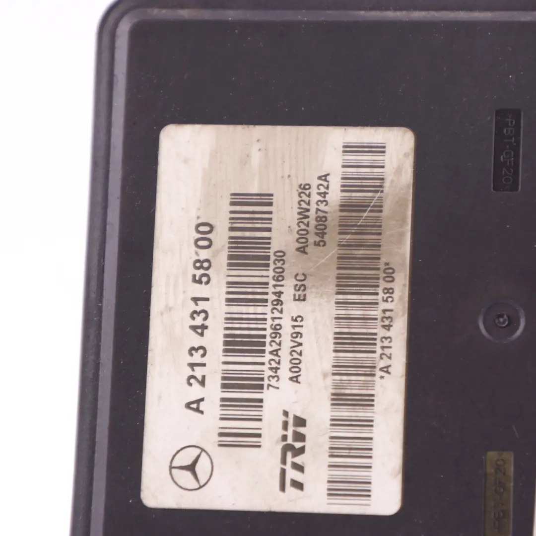 ABS Unit Hydro Brake Pump Control Module to Mercedes W213 with Part number A2134315800 Mercedes W213 ABS Unit Hydro Brake Pump Control Module - SKU A2134315800 - Part number A2134315800