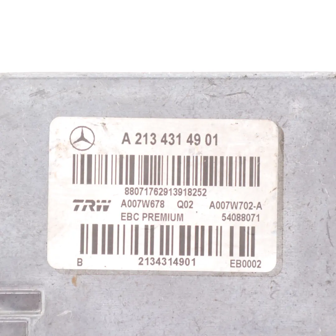 Unité hydraulique Mercedes W213 W217 W257 Pompe ABS pour à propos du numéro de pièce A2134316201 Unité hydraulique Mercedes W213 W217 W257 Pompe ABS - SKU A2134316201 - Numéro de pièce A2134316201