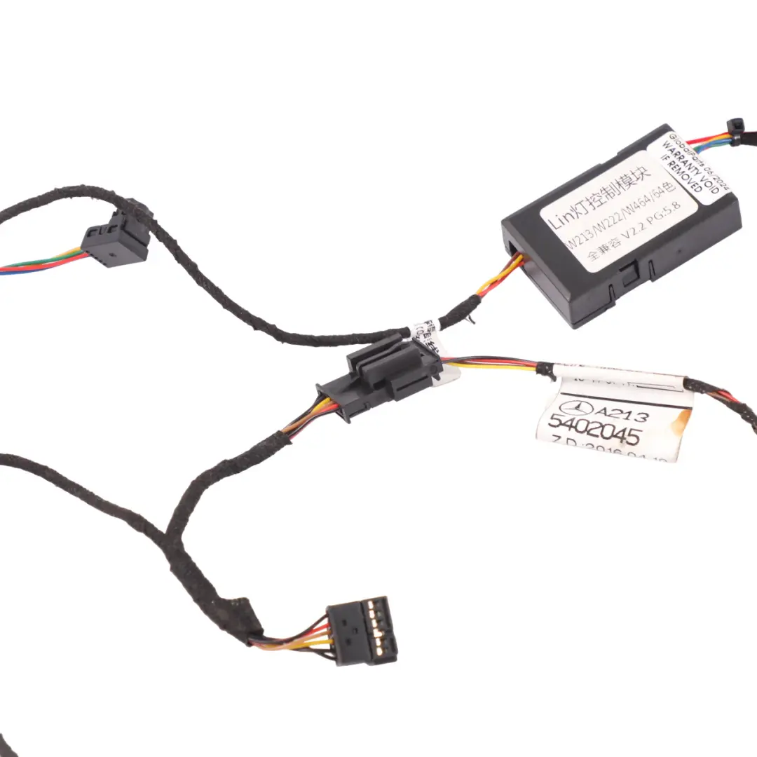 Mercedes W213 Consola Central Portavasos Lámpara Mazo de cables - SKU A2135402045 - Número de pieza A2135402045
