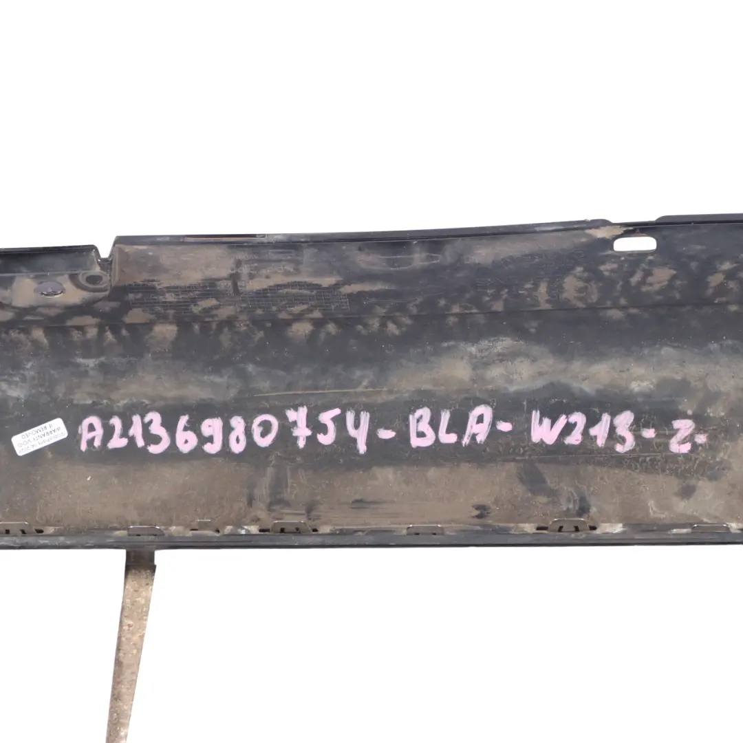 Side Skirt Left N/S Door Sill Cover Black - 040 to Mercedes W213 with Part number A2136980754 Mercedes W213 Side Skirt Left N/S Door Sill Cover Black - 040 - SKU A2136980754-BLA - Part number A2136980754