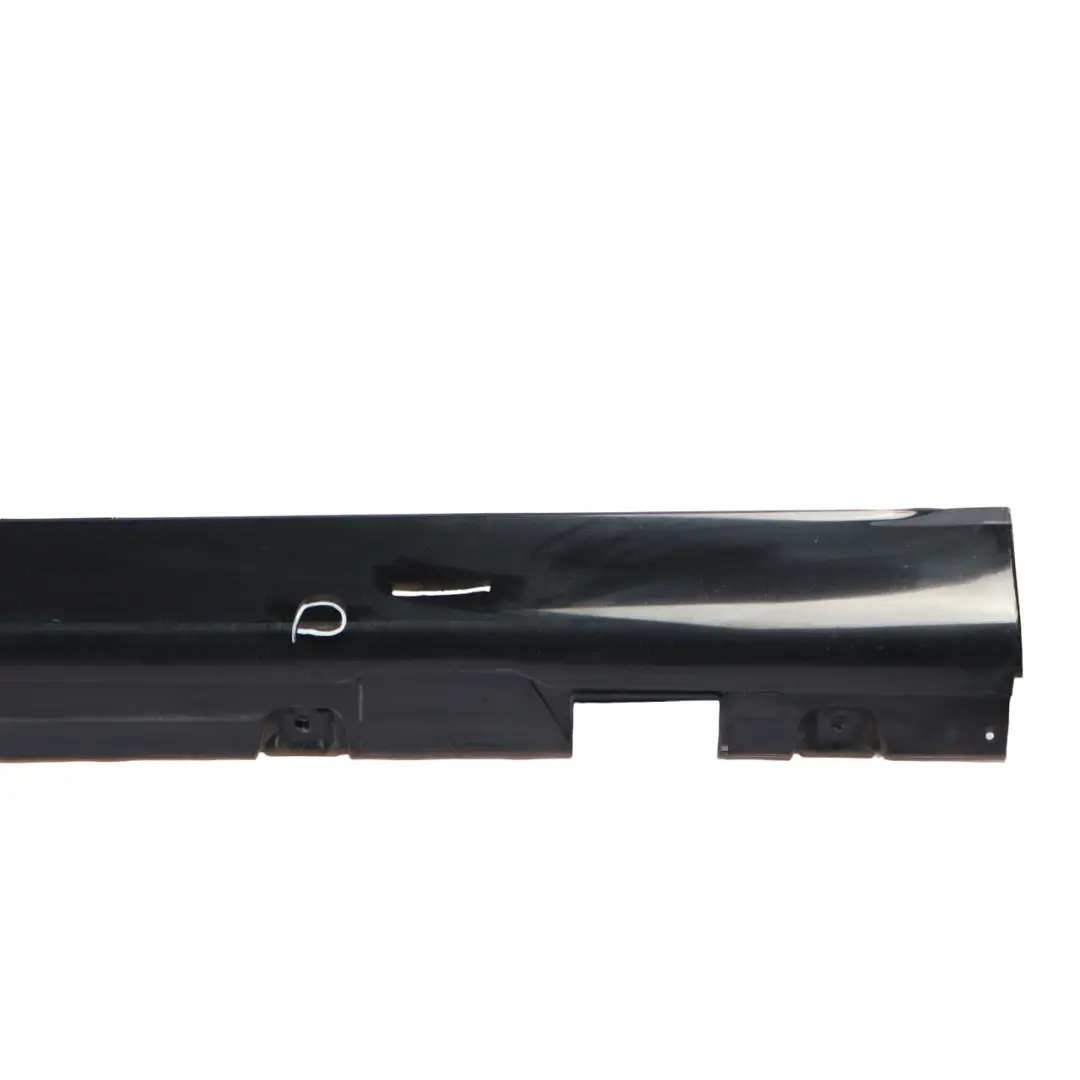Mercedes W213 Side Skirt Left N/S Door Sill Cover Obsidian Black Metallic - 197 - SKU A2136980754-OB - Part number A2136980754