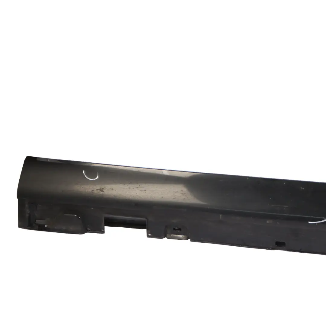 Side Skirt Left N/S Door Sill Cover Obsidian Black Metallic - 197 to Mercedes W213 with Part number A2136980754 Mercedes W213 Side Skirt Left N/S Door Sill Cover Obsidian Black Metallic - 197 - SKU A2136980754-OB - Part number A2136980754