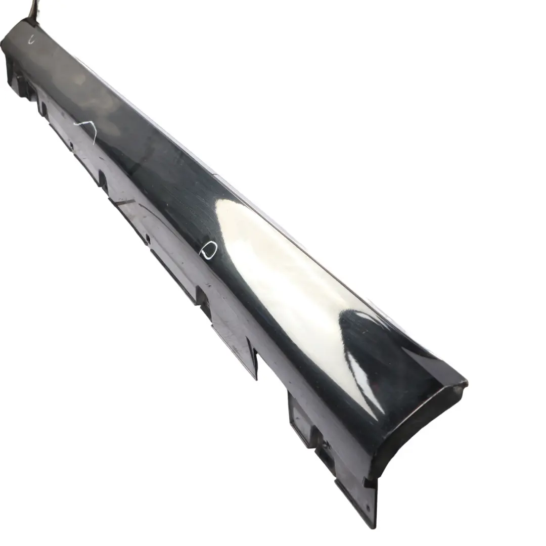 Side Skirt Left N/S Door Sill Cover Obsidian Black Metallic - 197 to Mercedes W213 with Part number A2136980754 Mercedes W213 Side Skirt Left N/S Door Sill Cover Obsidian Black Metallic - 197 - SKU A2136980754-OB - Part number A2136980754