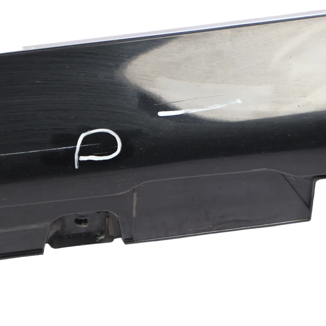 Side Skirt Left N/S Door Sill Cover Obsidian Black Metallic - 197 to Mercedes W213 with Part number A2136980754 Mercedes W213 Side Skirt Left N/S Door Sill Cover Obsidian Black Metallic - 197 - SKU A2136980754-OB - Part number A2136980754
