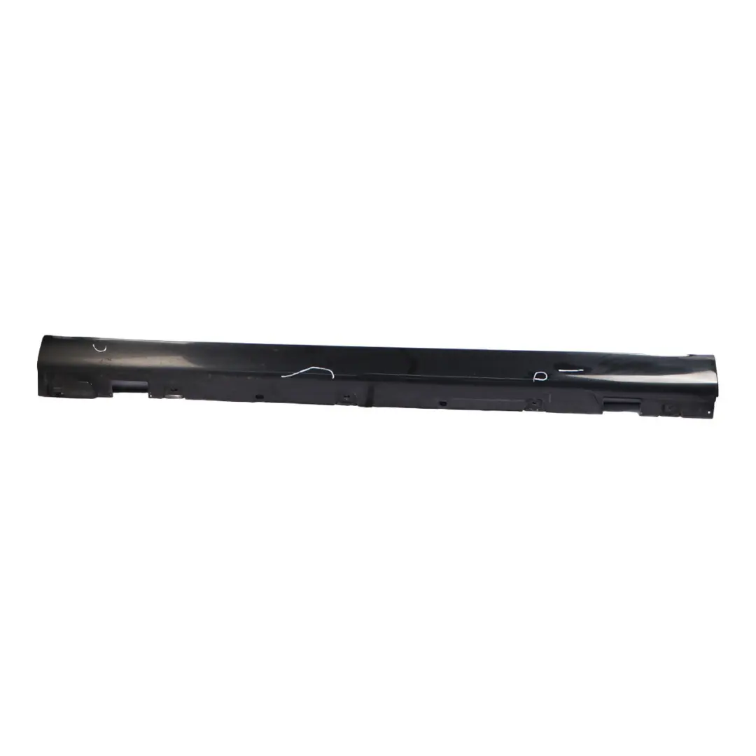 Mercedes W213 Side Skirt Left N/S Door Sill Cover Obsidian Black Metallic - 197 - SKU A2136980754-OB - Part number A2136980754