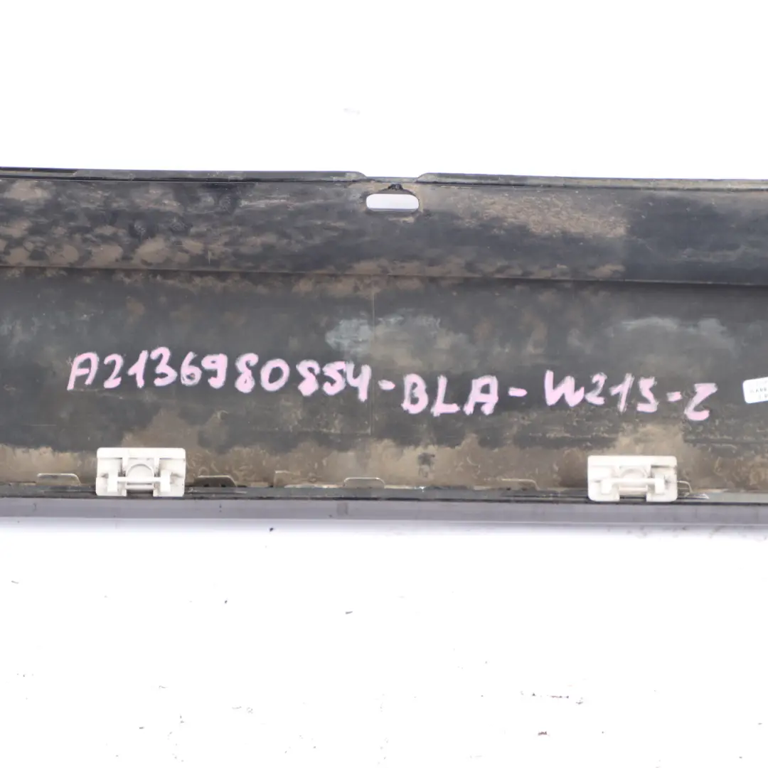 Side Skirt Right O/S Door Sill Cover Black - 040 to Mercedes W213 with Part number A2136980854 Mercedes W213 Side Skirt Right O/S Door Sill Cover Black - 040 - SKU A2136980854-BLA - Part number A2136980854