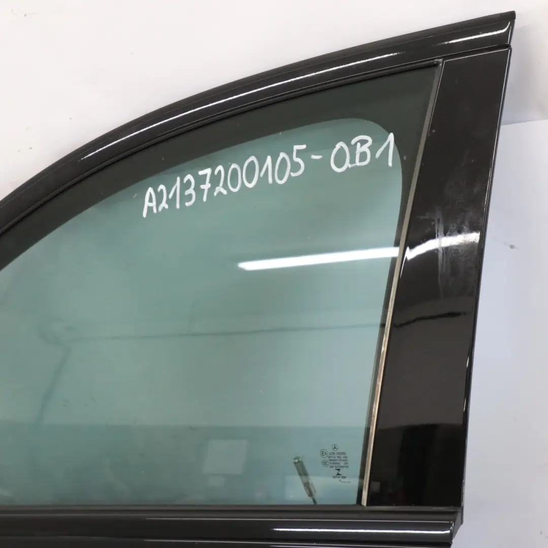 Mercedes W213 Door Front Left N/S Obsidian Black Metallic - 197 - SKU A2137200105-OB1 - Part number A2137200105