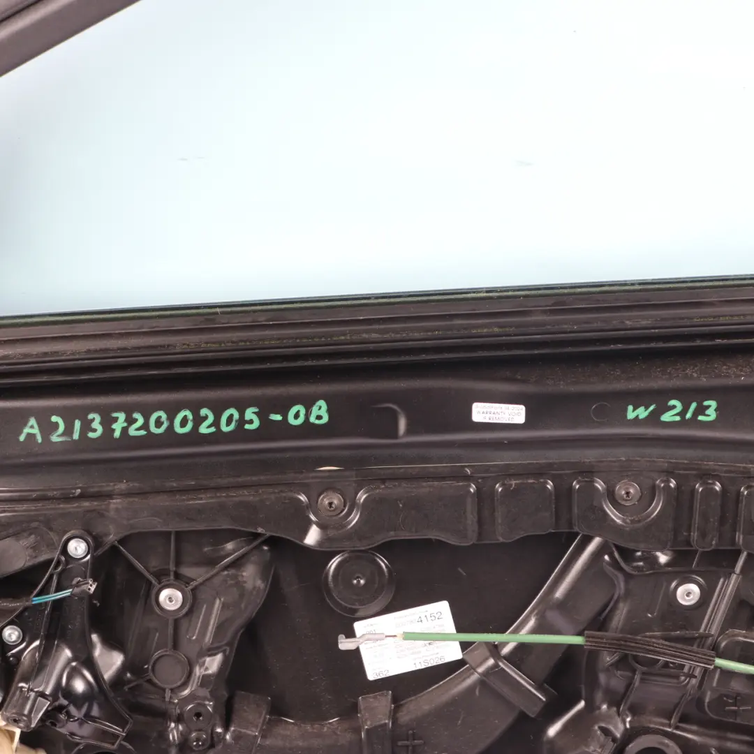 Mercedes W213 Door Front Right O/S Obsidian Black Metallic - 197 - SKU A2137200205-OB - Part number A2137200205