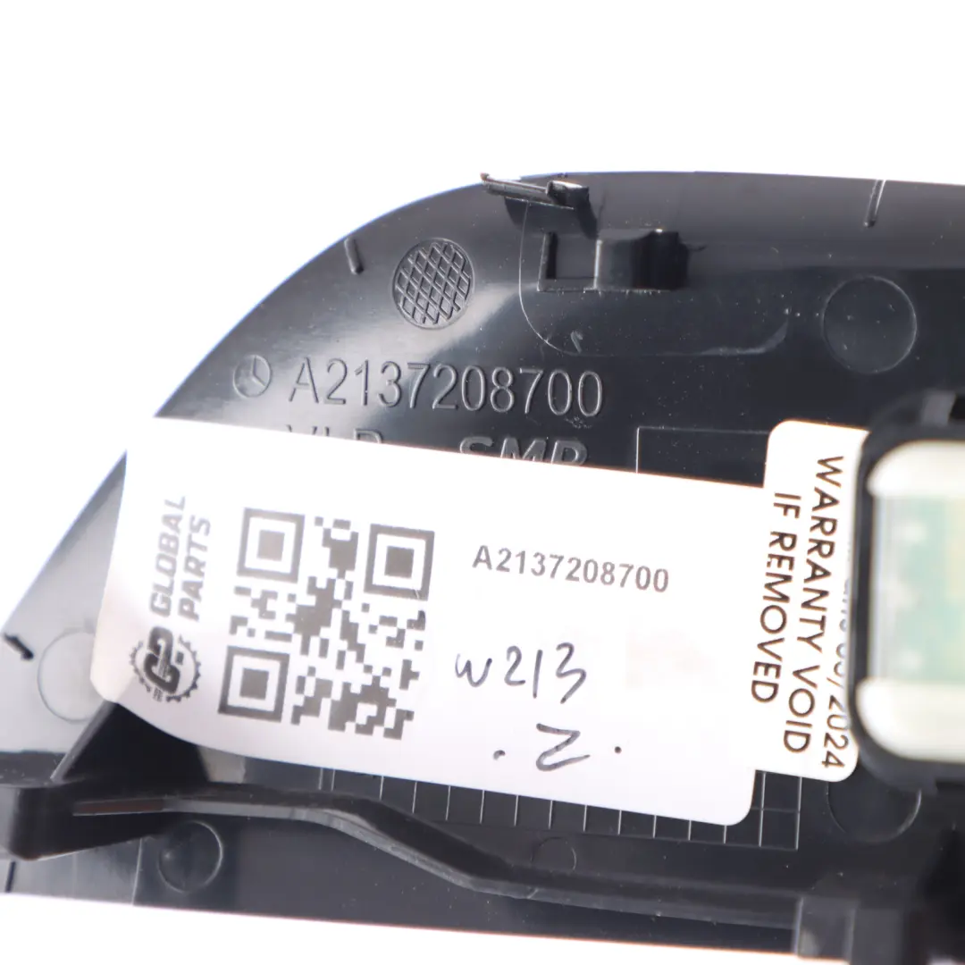 Window Lifter Switch Mercedes W213 Passenger's Side Door Button to with Part number A2137208700 Window Lifter Switch Mercedes W213 Passenger's Side Door Button - SKU A2137208700 - Part number A2137208700