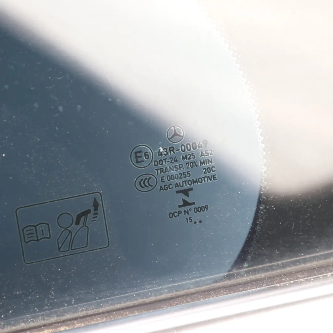 Mercedes W213 Saloon Door Rear Left N/S Obsidian Black Metallic - 197 - SKU A2137300105-OB1 - Part number A2137300105